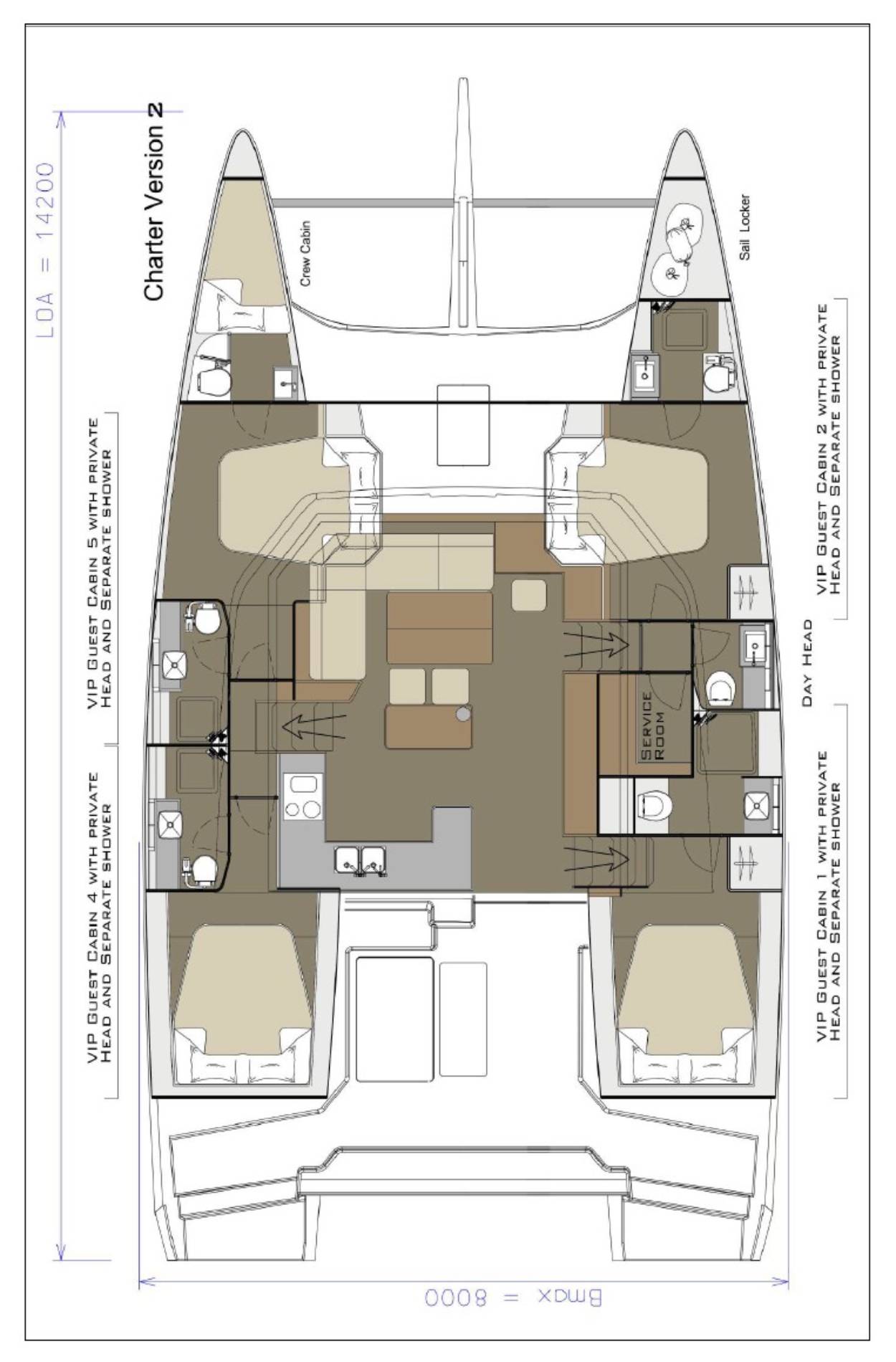Dufour 48 Catamaran – 4 + 1 cab. – Catamaran