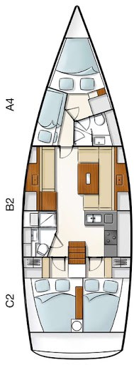 Hanse 430 E – Sailing yacht