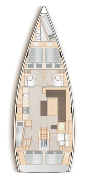 Hanse 508 – 5 + 1 cab. – Sailing yacht
