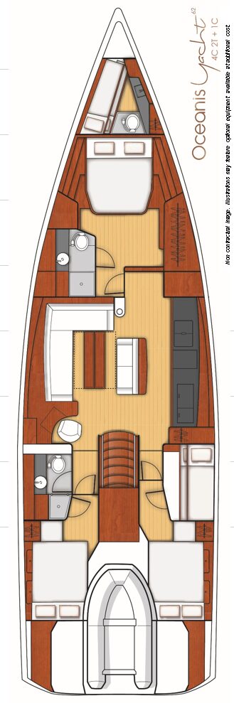 Oceanis Yacht 62 – 4 + 1 – Sailing yacht
