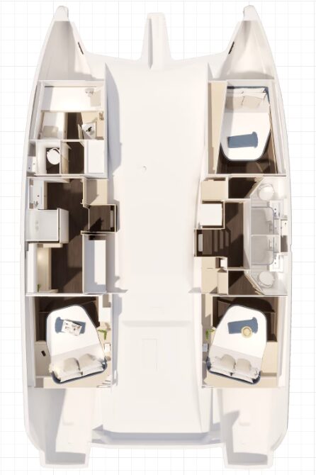 Fountaine Pajot FP 44 Maestro – 3 cab. – Catamaran