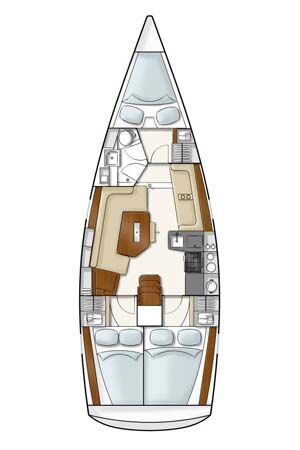 Hanse 350 – 3 cab. – Sailing yacht